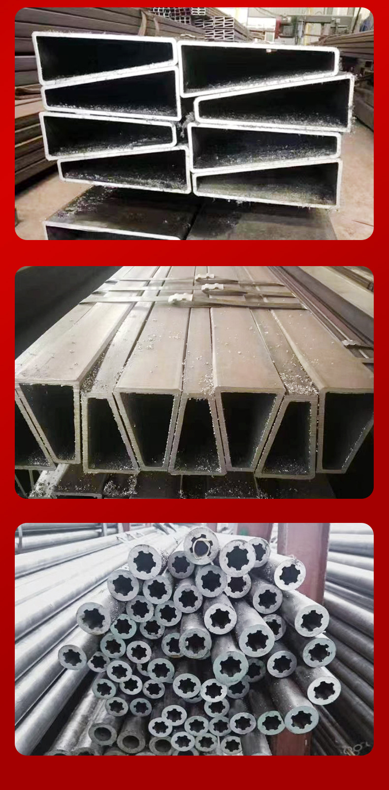 Cold drawn hexagonal seamless steel pipe factory cutting 45 # outer hexagonal thin-walled pipe 50 * 6.5 30 * 10 pipes