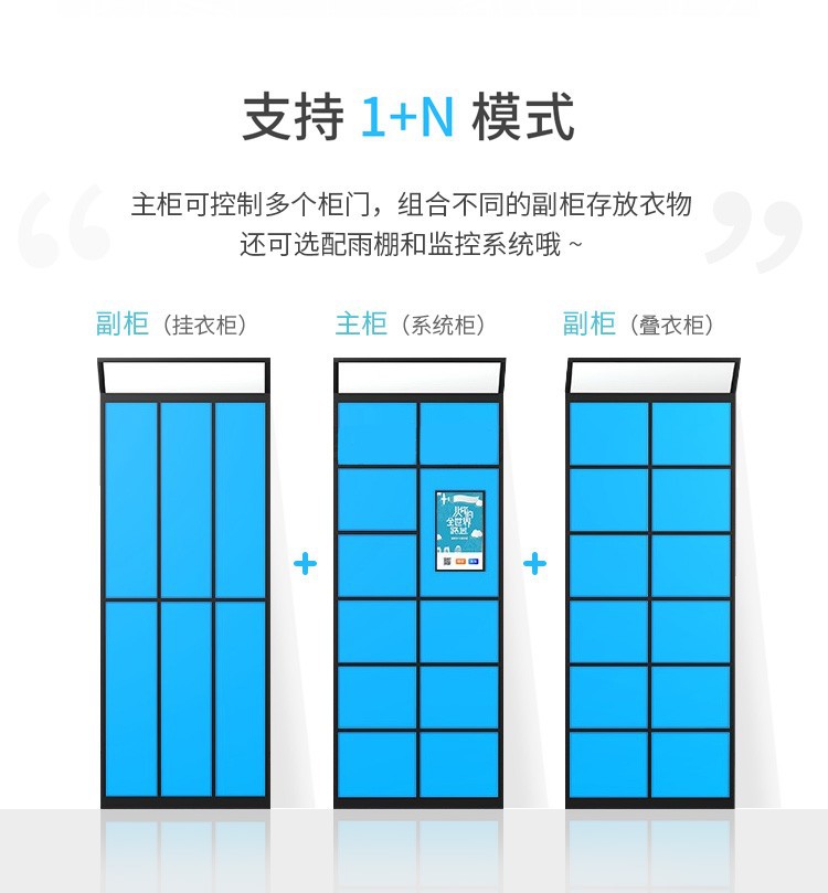 Sansenwo Smart Cabinet Manufacturer Self service Laundry Cabinet WeChat Scan Code Shared Storage Cabinet with Multiple Sizes