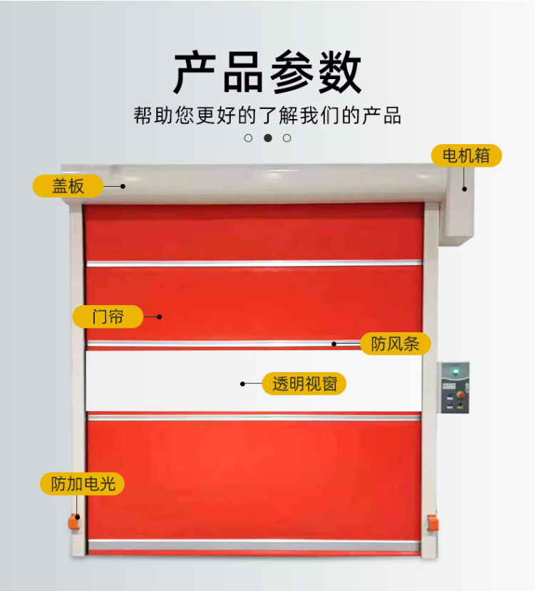 Factory customized quick Roller shutter automatic lifting door pvc industrial quick door stacking door free measurement