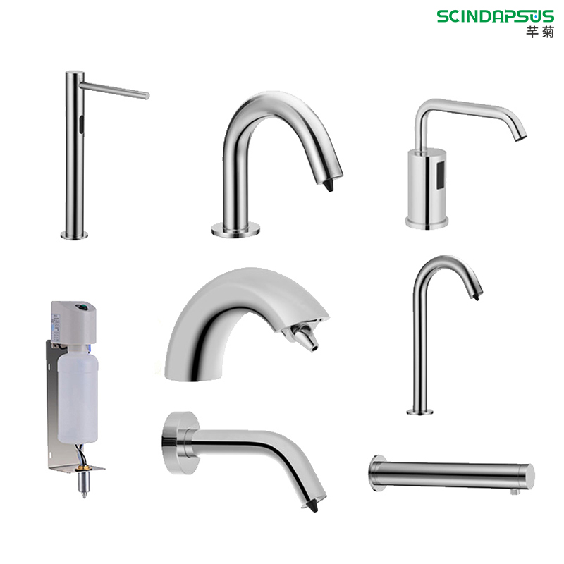 Faucet type all copper basin automatic soap dispenser infrared induction soap dispenser smart foam cleaner