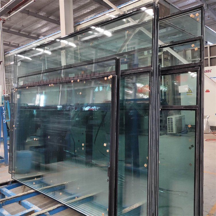 Hollow glass, three glass, two chamber building glass curtain wall, hollow sound insulation and heat insulation