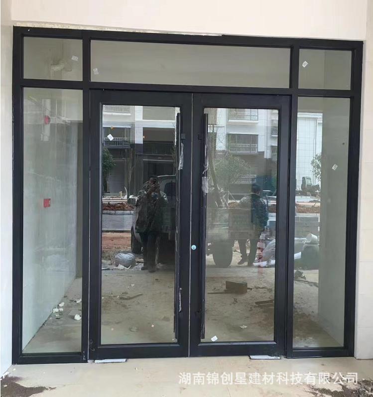 Customized aluminum alloy doors and windows, shops, fast food restaurants, KFC doors, aluminum alloy KFC sliding doors, swing doors