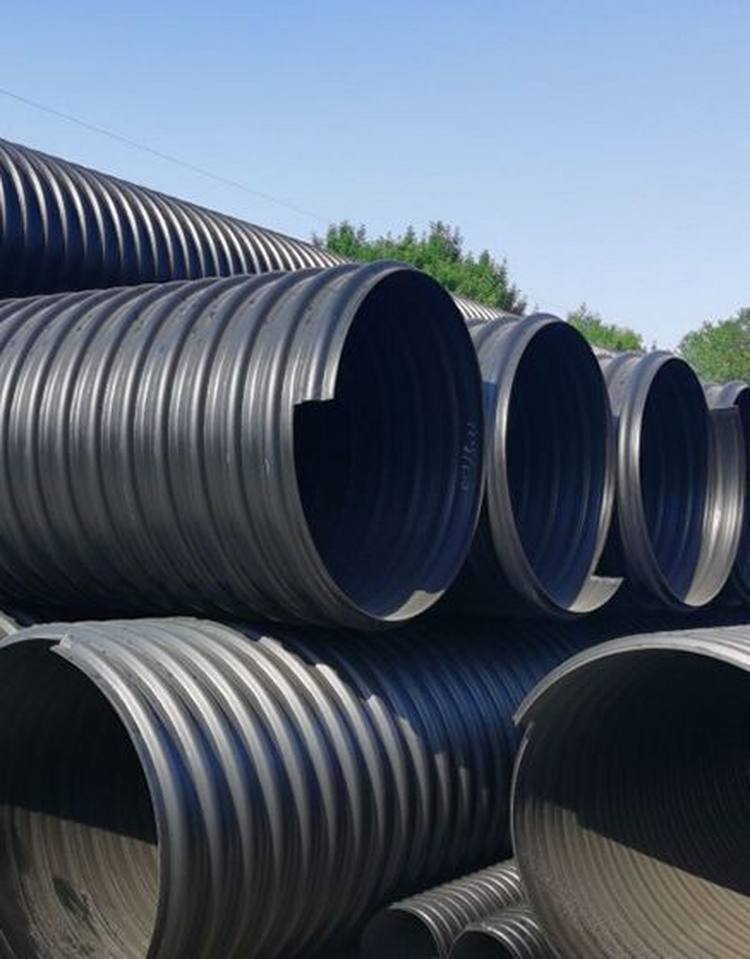 HDPE 塑钢缠绕管 埋地排水管 中空壁波纹管 市政工程管