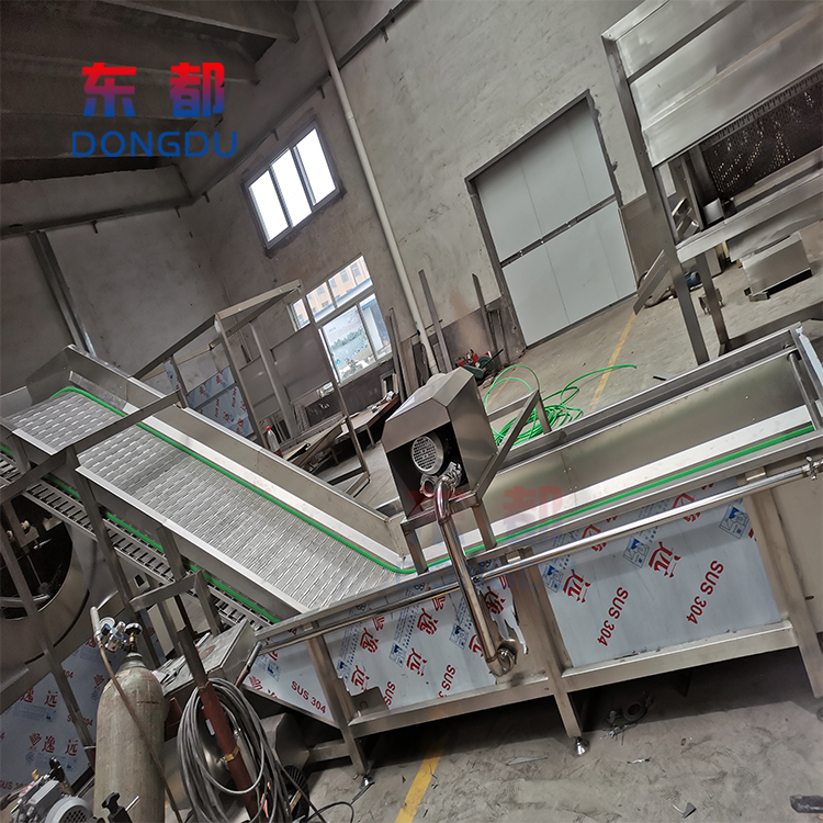 Instant Vegetable Production Line Dongdu Brand Customized Central Kitchen Washing Machine Fruit and Vegetable Washing Machine