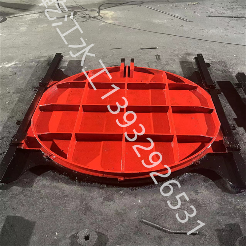 Cast iron copper inlaid circular gate DN1.2m Reservoir pump station, river irrigation area, channel hoist gate