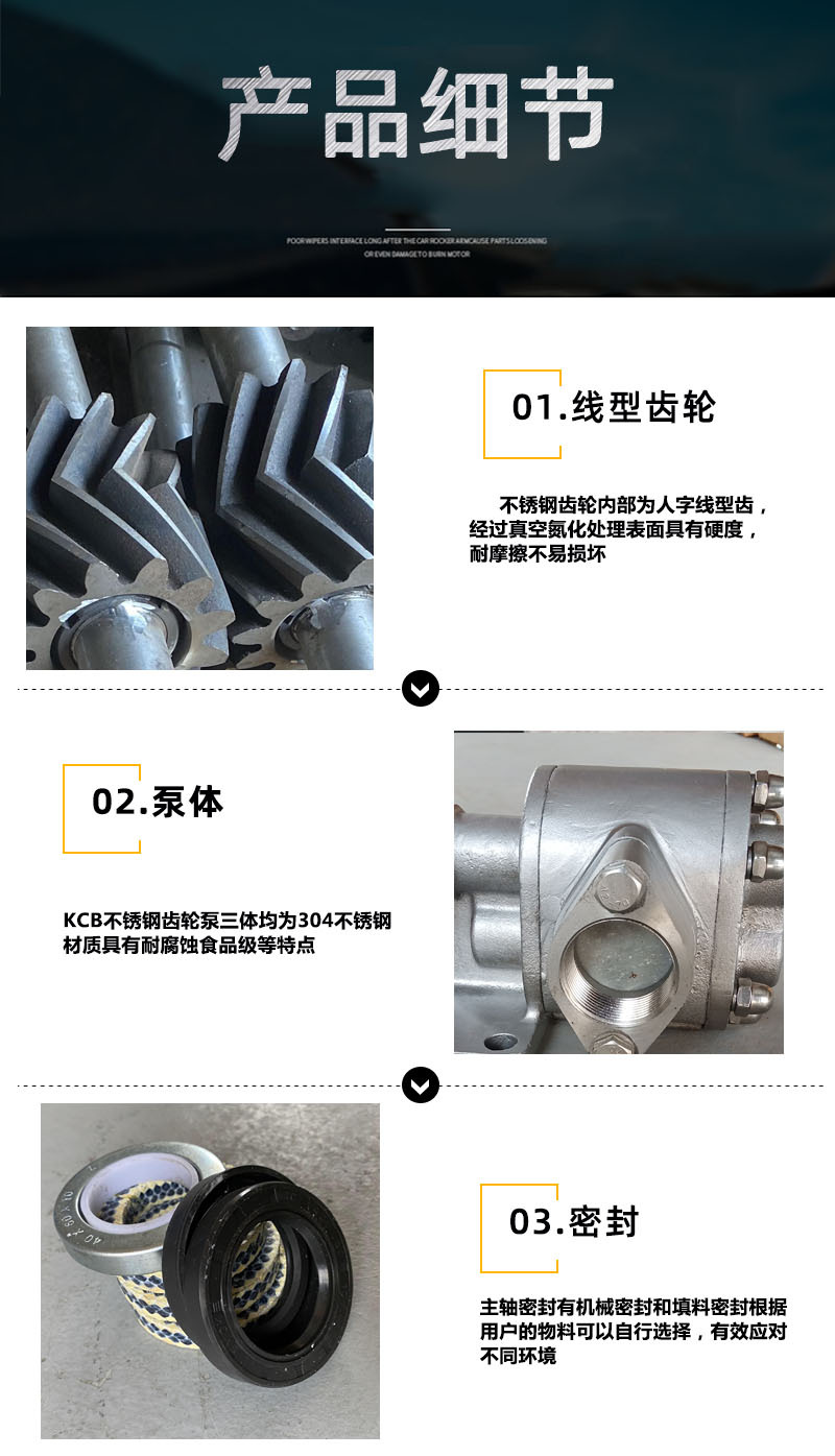 Production of stainless steel food insulation pump LQB gear oil pump, laundry detergent delivery pump