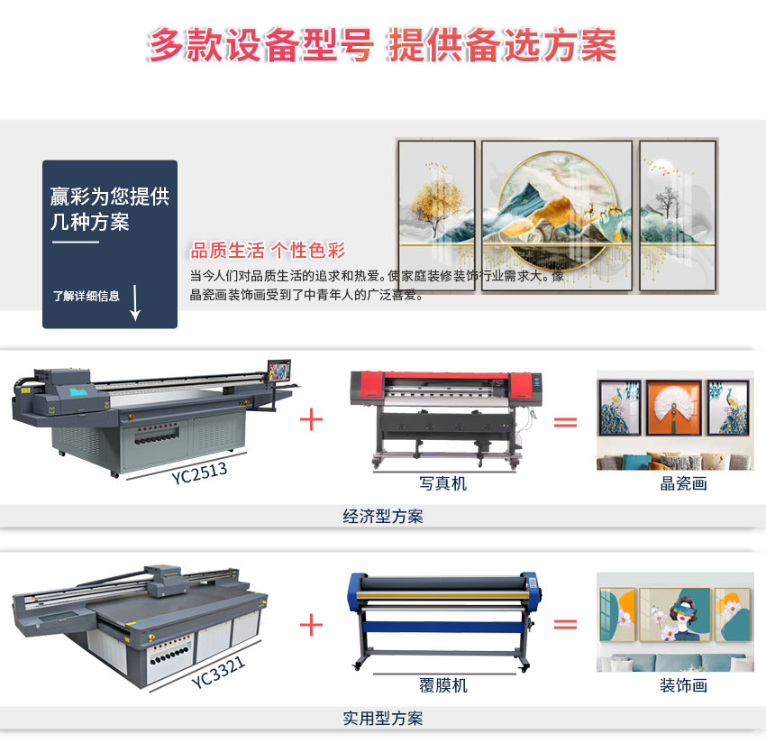 Entai Crystal Porcelain Painting Production Equipment Glass Acrylic Printer Decorative Painting UV Tablet Printer