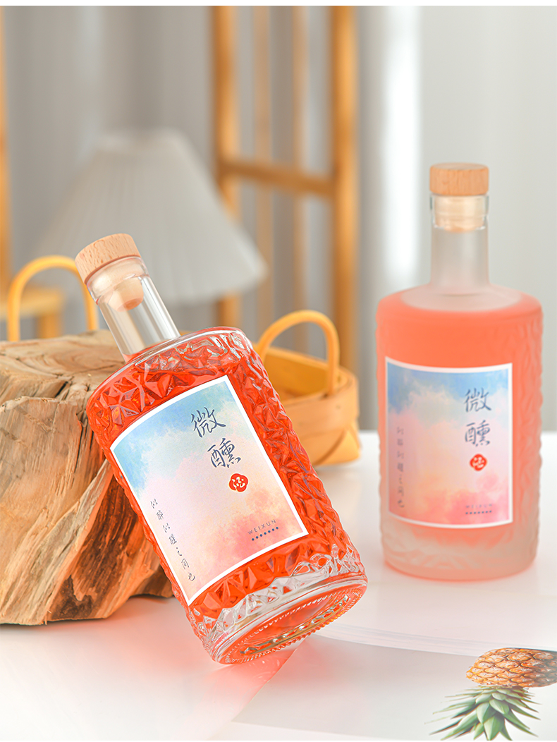 Wholesale of thickened fruit wine bottles from the source manufacturer, supporting complete customization specifications and on-demand customization