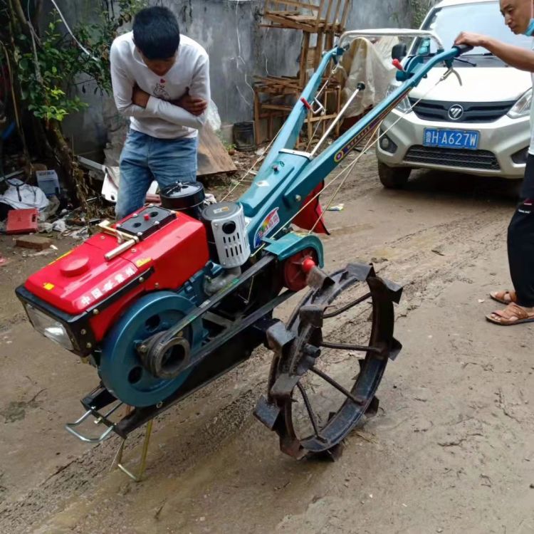 Farm Orchard Handheld Rotary Tillage Electromechanical Start+Battery+Battery Box Wheat Planter