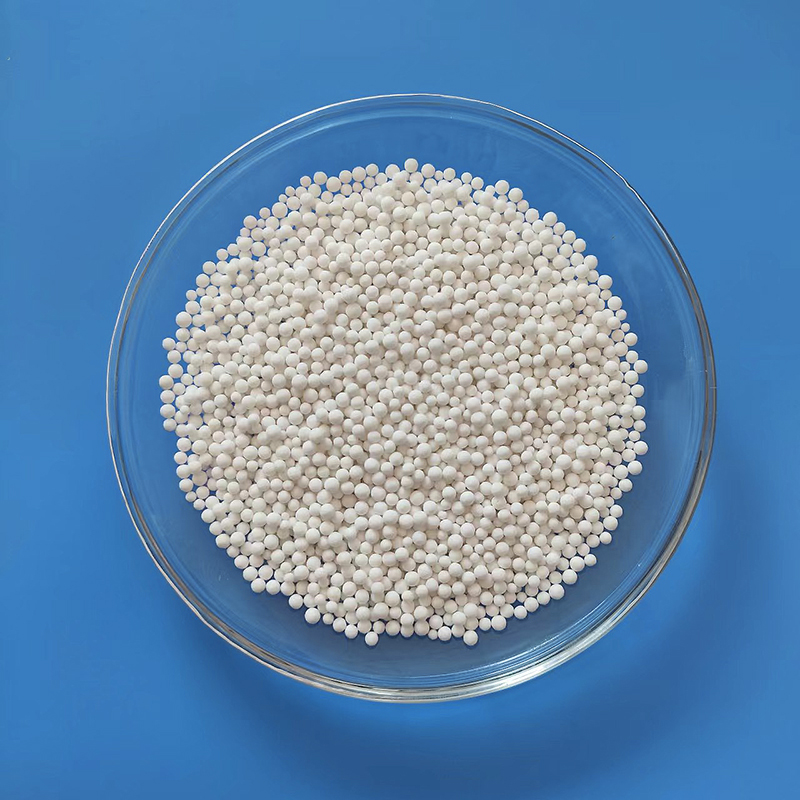 Water resistant silicone 3-5mm desiccant for air source purification device, white spherical particle adsorbent, drying tower packing