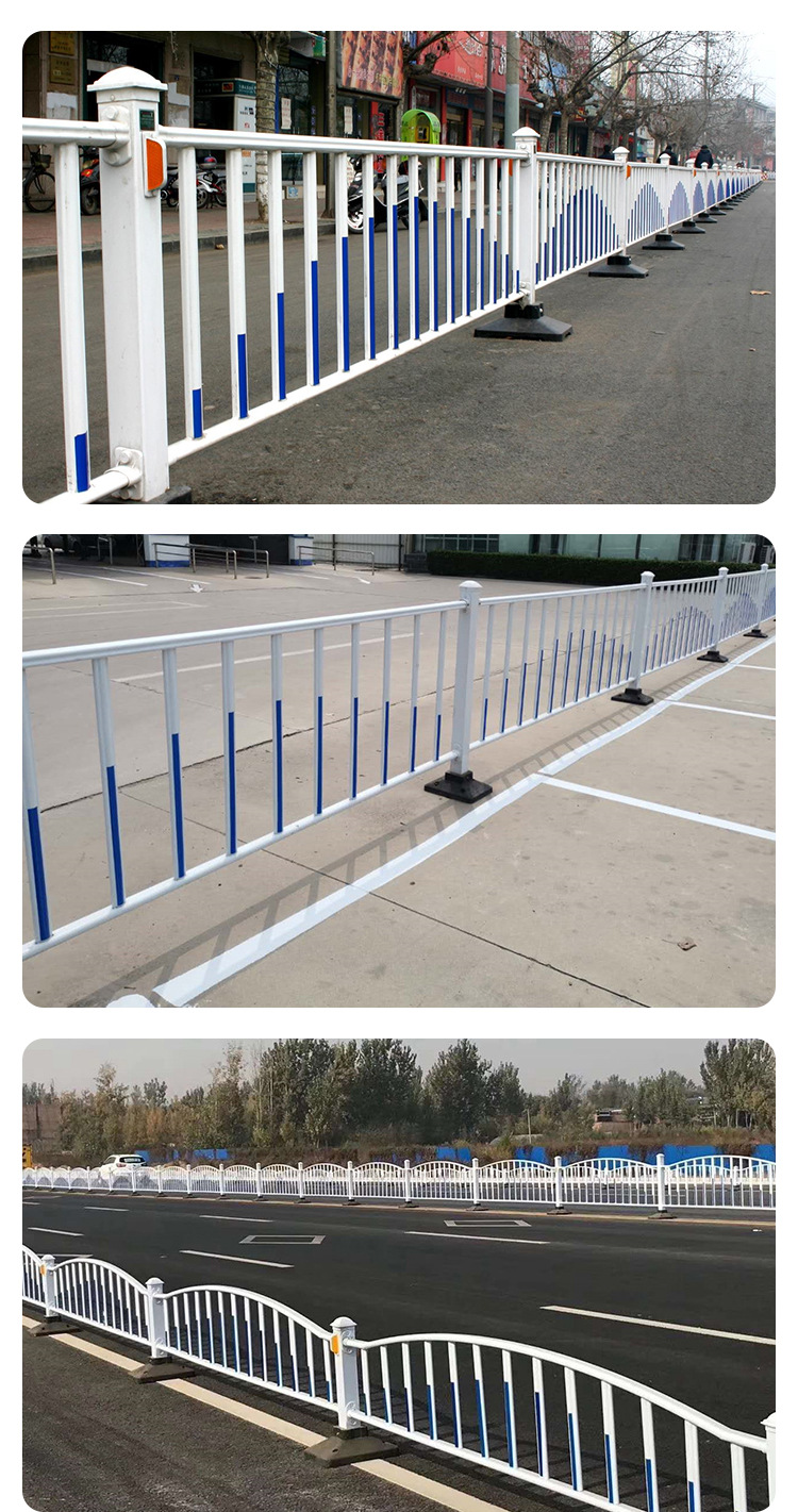 Chongze Zinc Steel Road Separation Railing Municipal Guardrail Urban Traffic Central Isolation Railing Pedestrian and Vehicle Diversion Railing