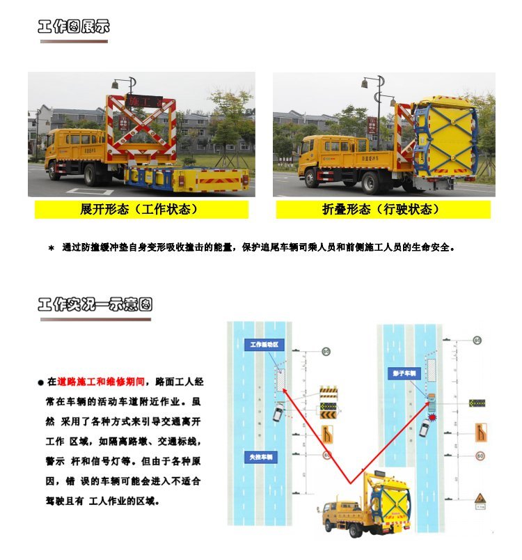 Double row Dongfeng Dolika anti-collision vehicle buffer guard for high-speed construction vehicles to prevent rear end collisions