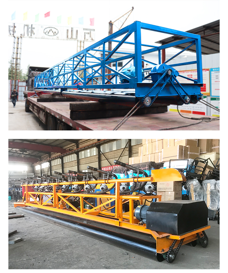 Concrete Paver Three Roller Axis Array Ultrasonic Asphalt Cement Pavement Bridge Deck Tunnel Leveling and Leveling