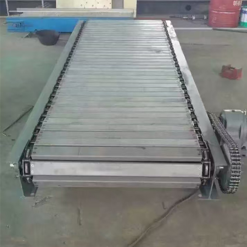 Hede Machinery stainless steel food chain conveyor buckle plate heavy conveyor belt straight plate chain assembly line