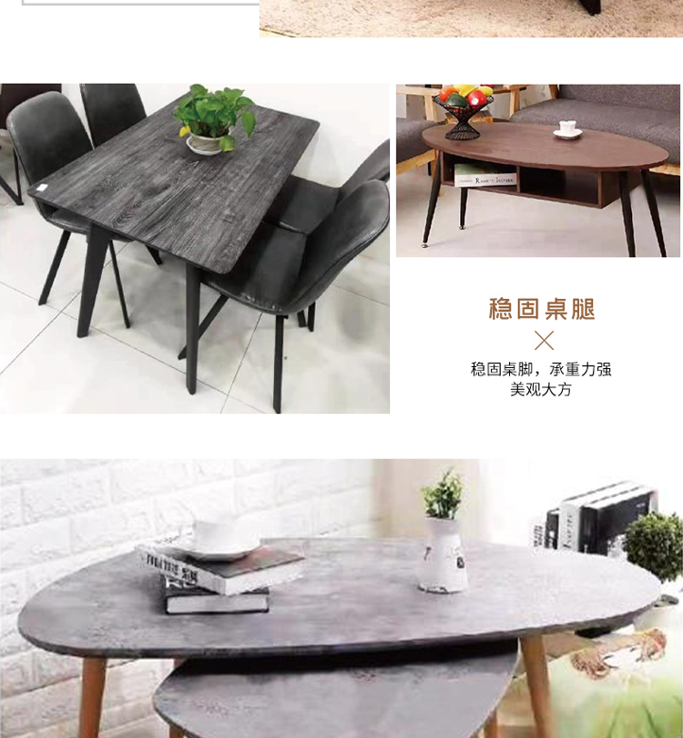 Rock board dining table, round table, negotiation table, coffee table, TV cabinet, coffee table, welcome to purchase