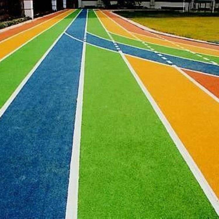 Community plastic road, running track, children's playground, plastic safety mat, EPDM rubber runway, Shengfei