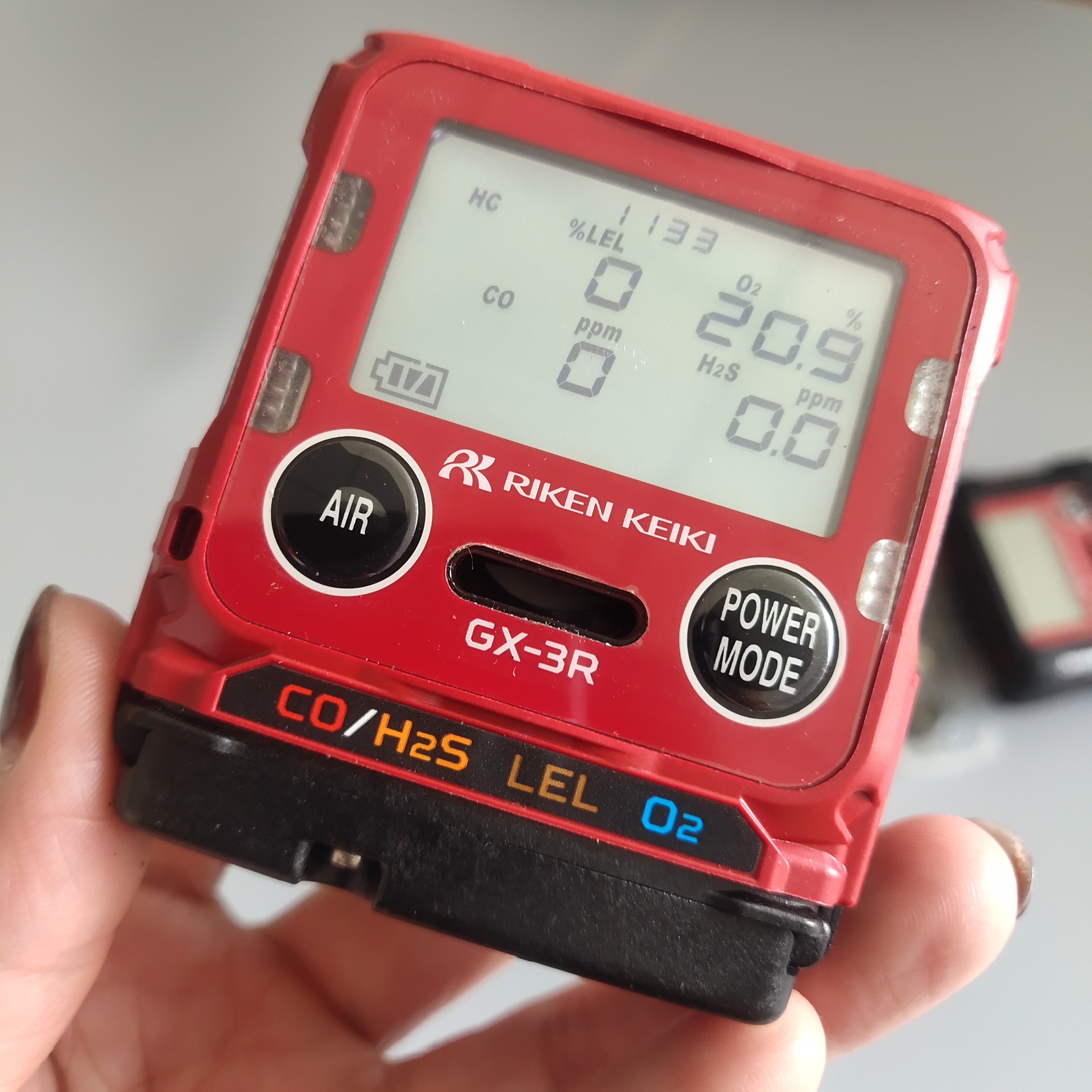 Japanese Institute of Technology portable 4-component gas detection GX-3R CH4/O2/CO/H2S