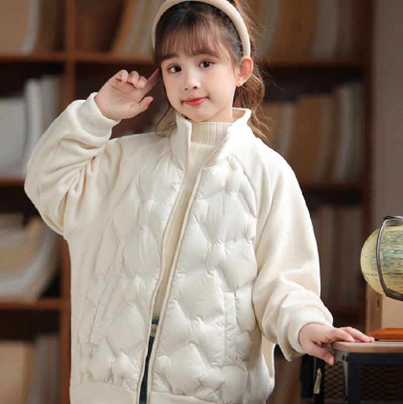 Children's cotton jacket Winter trendy children's cotton jacket Korean version medium length down jacket