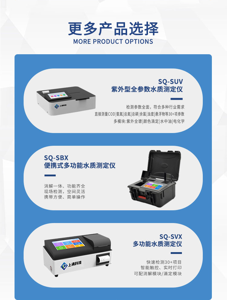 Portable multi-parameter water quality detector for drinking water aquaculture COD, ammonia nitrogen, total phosphorus, total nitrogen