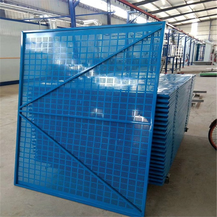 Miter shaped punching climbing frame net, all steel enclosure and protective net for exterior walls, high-rise building metal plate net