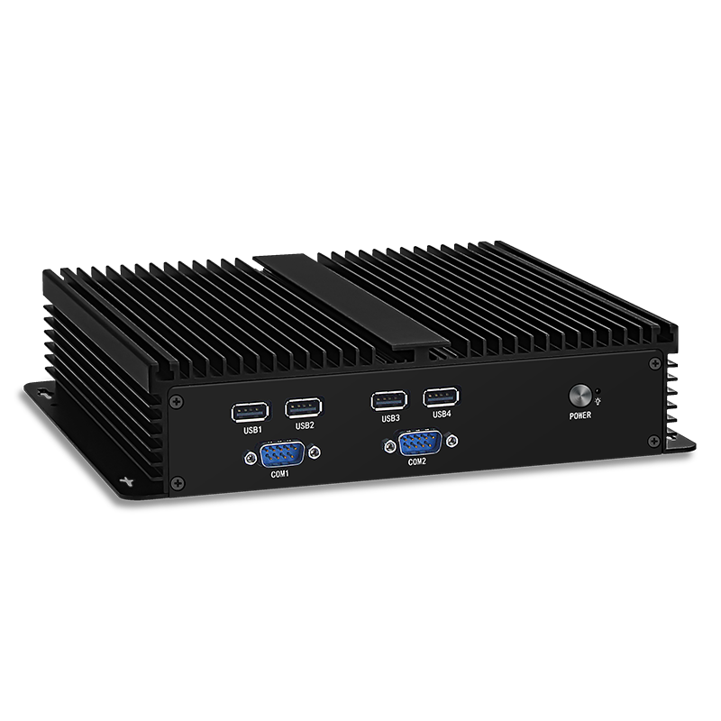 Dual network, dual serial port, fanless i3i5i7 embedded mini host, microcomputer, mini industrial computer