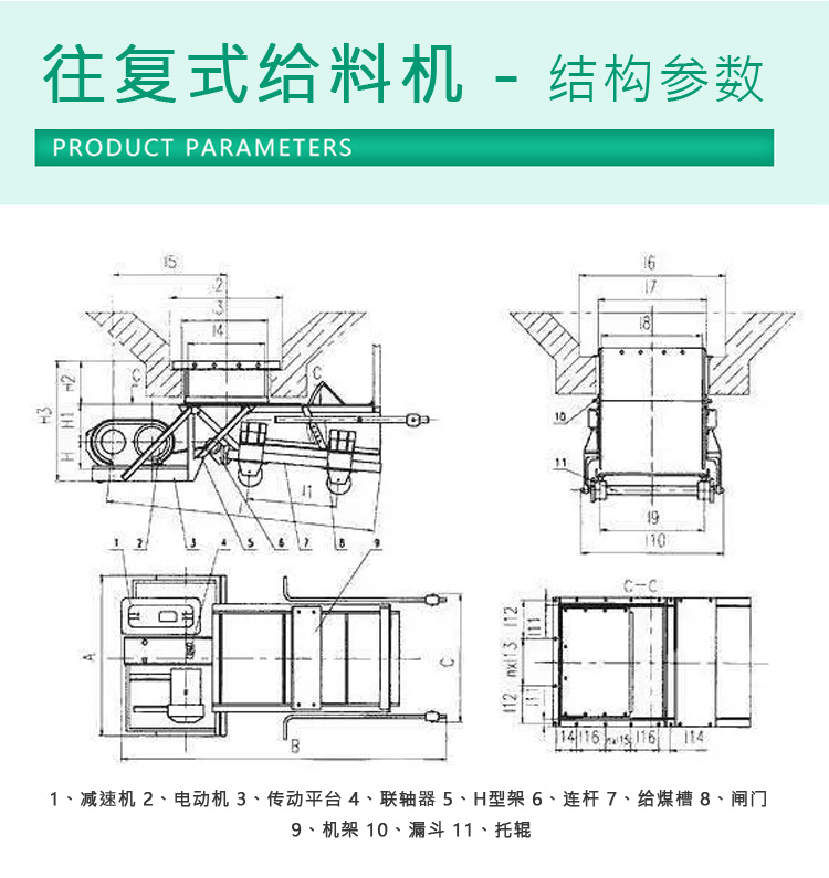 Slot feeder, reciprocating feeder, mining feeding equipment, reciprocating feeding equipment