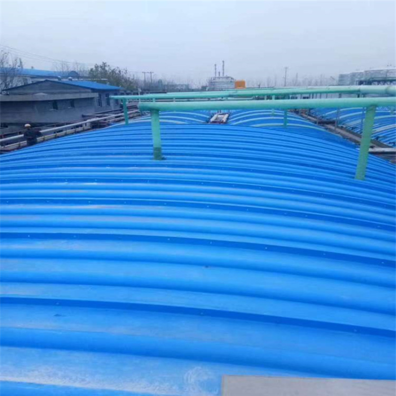 Hand layed fiberglass arch cover plate for sewage tank, biological deodorization box, anaerobic tank sealing cover, squeezed hollow web plate