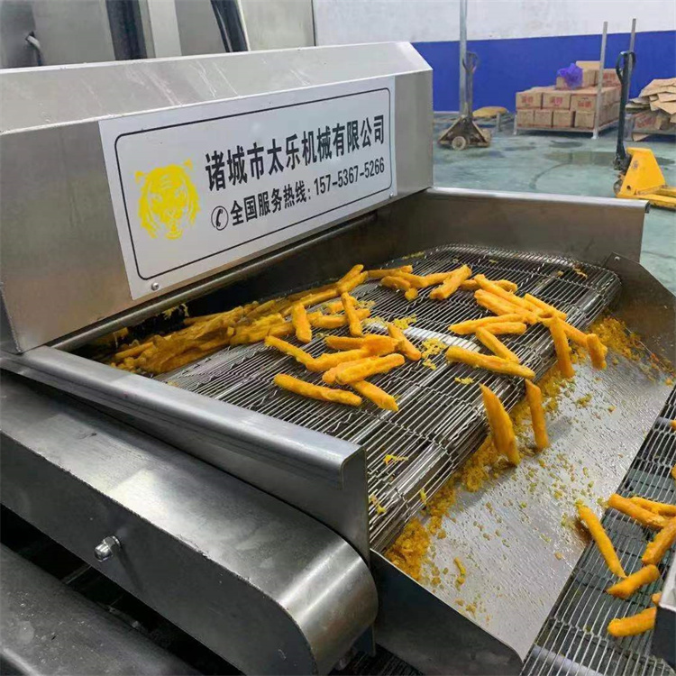 Deep-fried dough sticks frying line full-automatic sesame stick frying machine