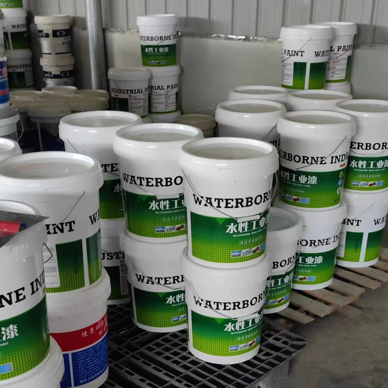 Renovation and color modification of water-based epoxy paint factory building, water resistant metal anti rust paint with bright colors, simple and easy to apply