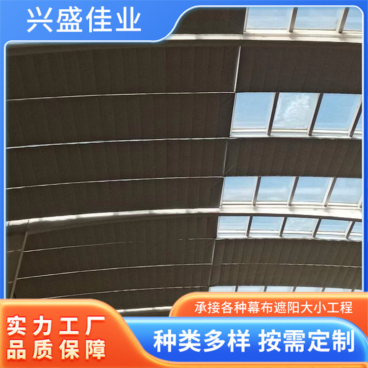阳光房天棚帘 户外露天天幕长期防晒遮阳帘 长期使用故障率低