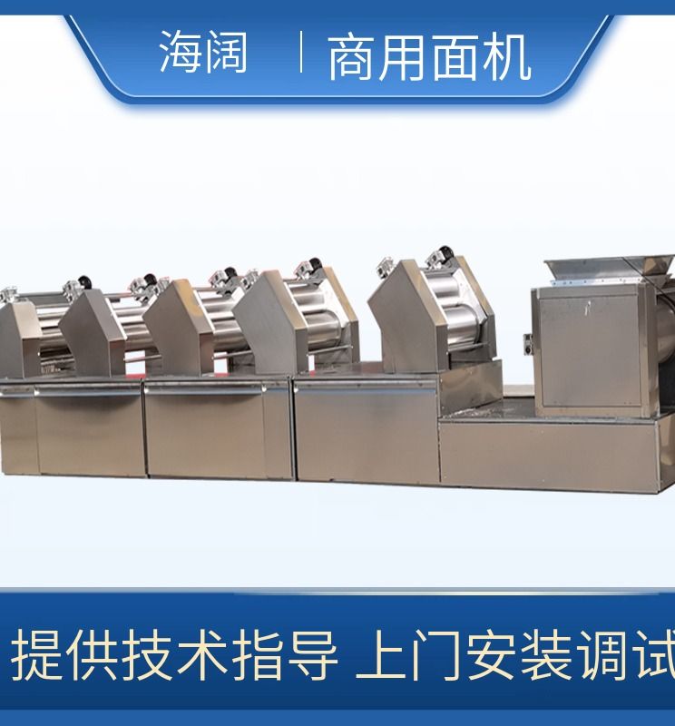 Haikuo Large Noodle Machine 550 Hanging Noodle Machine Production Equipment All Alloy Press Rolls