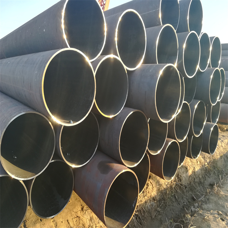 Welded circular pipes for seamless steel pipe construction engineering, high-frequency straight seam steel pipes, customizable in size