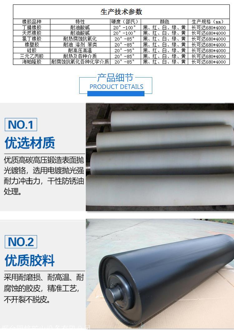 Yuanming Supply Conveyor Roller Stable Triple Roller Sealed Polymer Nylon Roller