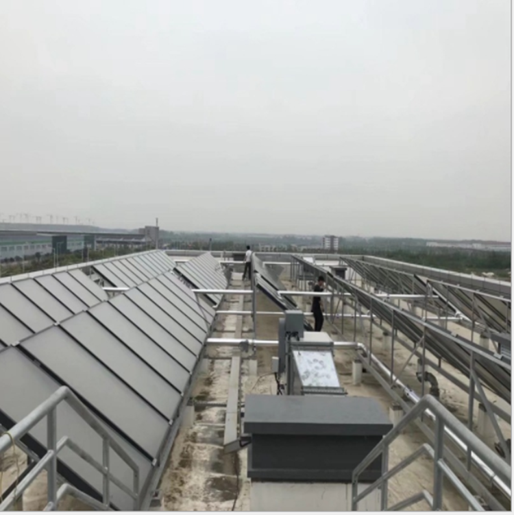 Solar collector drying, solar collector engineering for hotels, schools, and factories, ultra white low iron glass