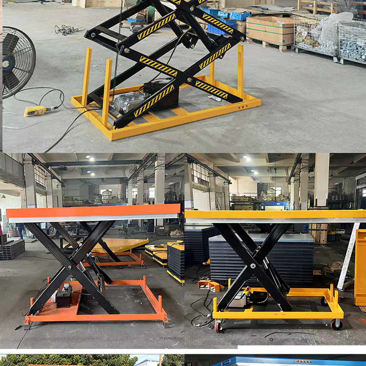 Fixed scissor fork type cargo elevator, hydraulic elevator, workshop, factory building, cargo lifting, customized load height according to needs