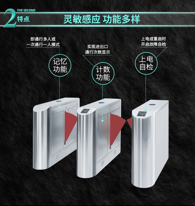 Integrated face recognition access control for stainless steel bridge channel gate with tailgate in residential areas