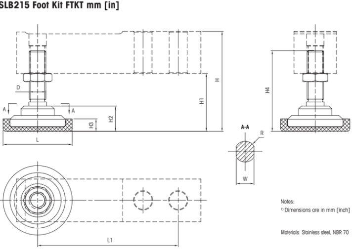 Weighing sensor SLB215-1.1t/0.22t/0.55t/2.2t/220kg/550kg platform scale