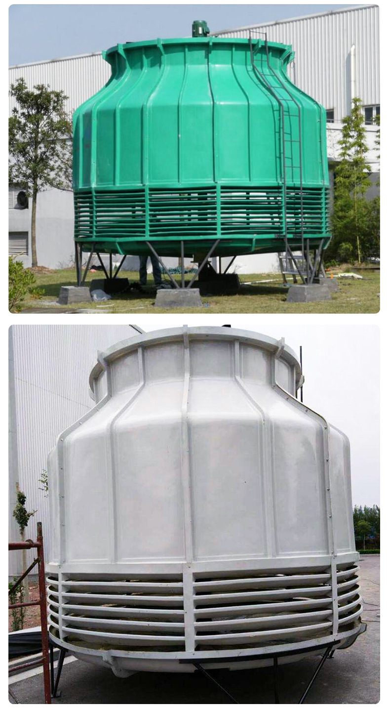 Jukai 100t energy-saving fiberglass cooling tower, closed closed cooling tower, cold water tower, square cross flow steel