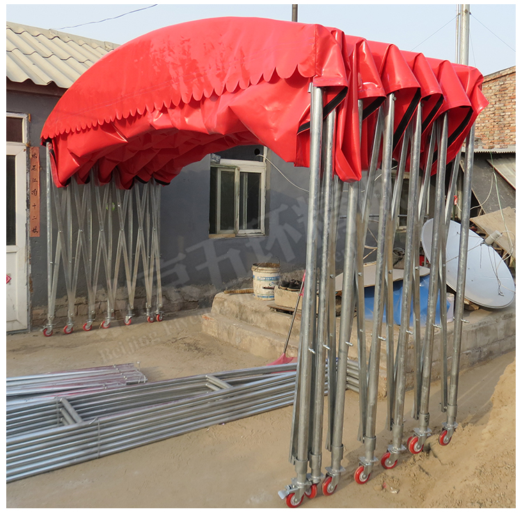 Large mobile sliding awning Basketball court telescopic Awning outdoor luxury awning customization