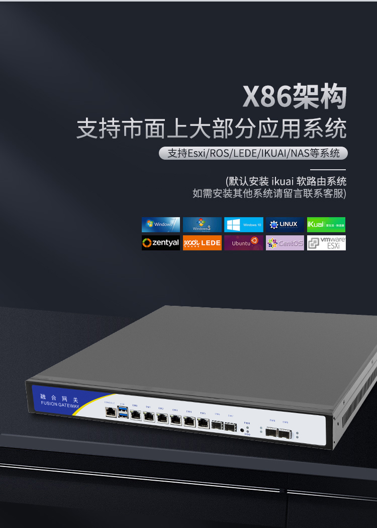 B150 Network Security Firewall Industrial Control 10 Gigabit SFP Fiber Optic Port Cable Network Enterprise Software Router