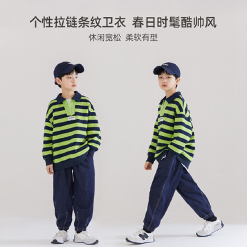 Tibet Autumn and Winter Children's Wear Round Neck Set Sweater in China Cheap Wholesale of Cotton Cartoon Fashionable T-shirts and Shorts