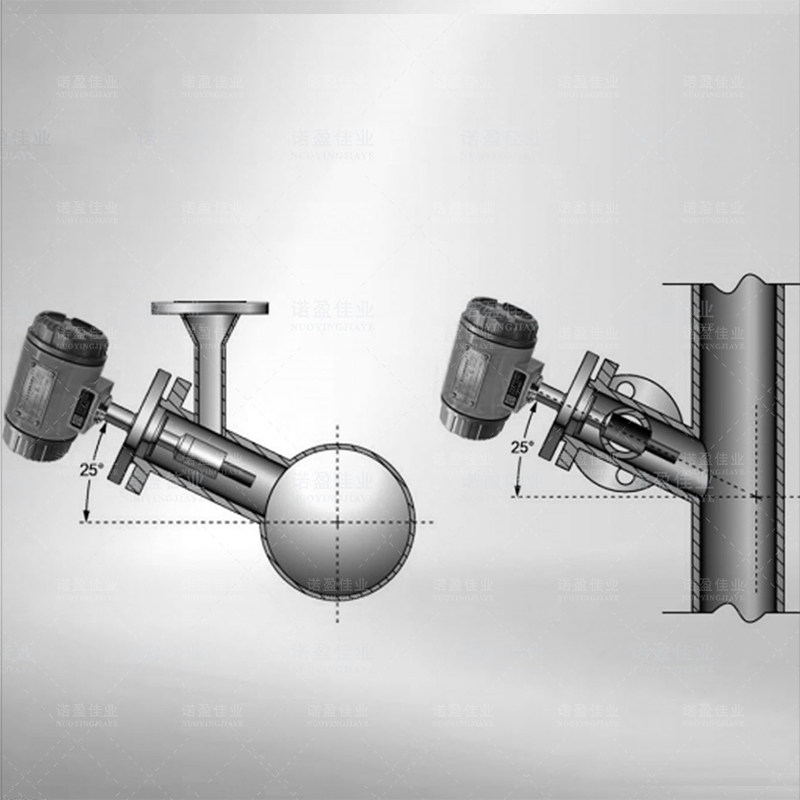 Nuoying NYDE-CR Alcohol by volume densimeter is inserted online into liquid chemical and petroleum sanitary 4~20mA