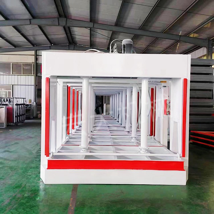 Thermal insulation external wall cold press for plywood construction, with smooth operation of Hongda hydraulic 50 ton woodworking press