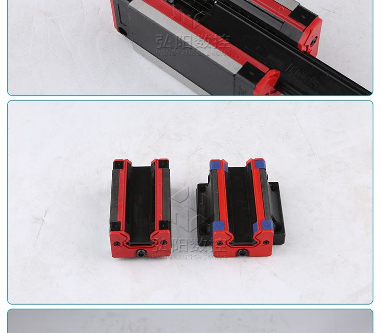 Upper Silver Linear Guide Square Slider with Flange Engraving Machine Mini Linear Slide HGH20CA/HGW20CC