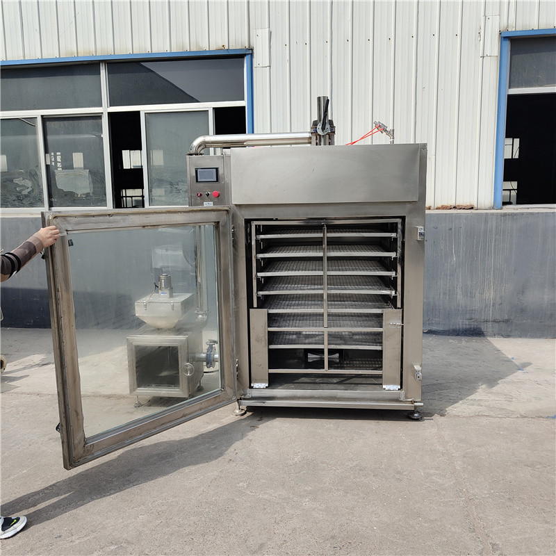 Electric heating multifunctional smoking furnace, roasted chicken sugar smoking machine, commercial scallop drying machine, red sausage steaming and coloring equipment