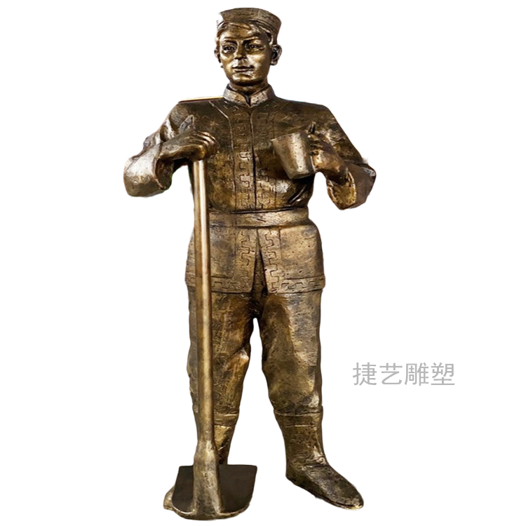 Jieyi sketch copper sculpture, children playing, folk culture, street character decorations, scenic area theme copper sculpture