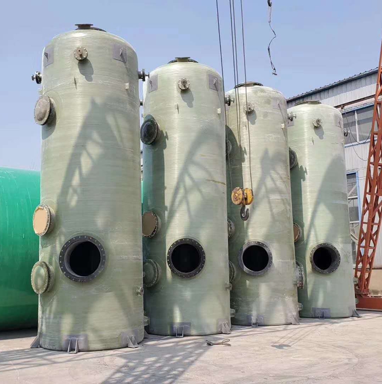 Customized FRP spray purification tower, desulfurization and dust removal tower, corrosion resistance, acid and alkali resistance, efficient packing absorption tower