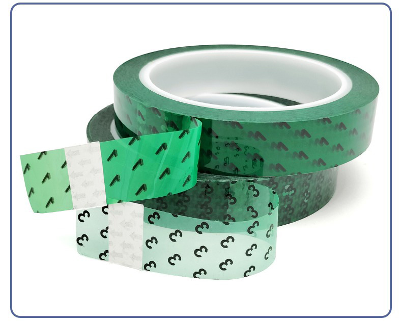 PET green digital termination tape, temperature-resistant insulation protection, fixed lithium battery core tape