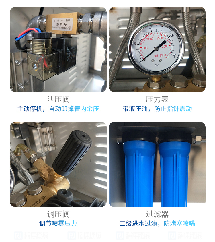 Industrial humidifiers, microbial high-pressure micro mist disinfection and deodorization equipment, spray system automatic ratio customizable