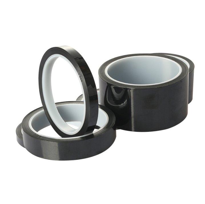 Goldfinger PI bright black polyimide tape 0.06mm thick insulation without residue black adhesive tape